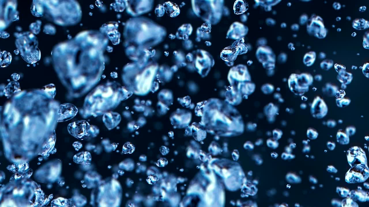 Bubbles going up loopable background in 4K