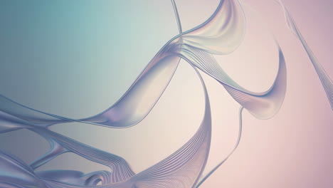 abstract flowing metallic waves background
