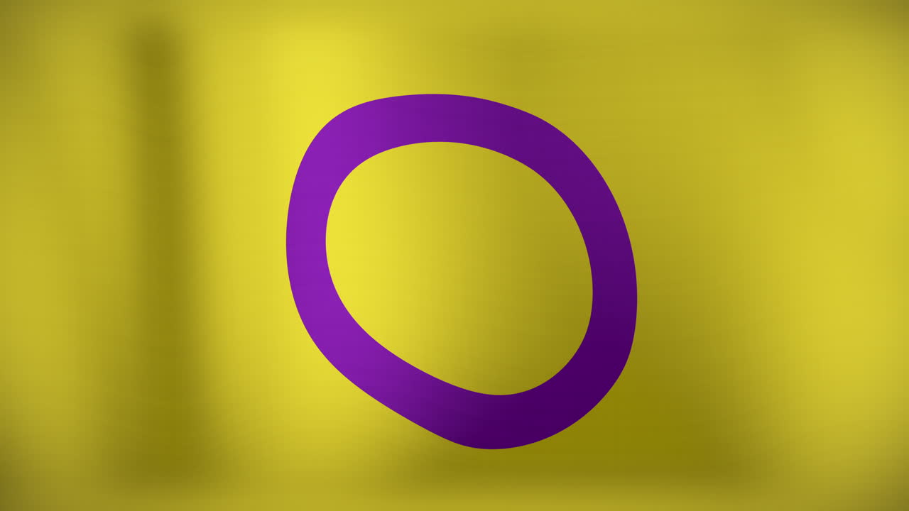 animación de una bandera lgbt con los colores del orgullo intersexual ondeando
