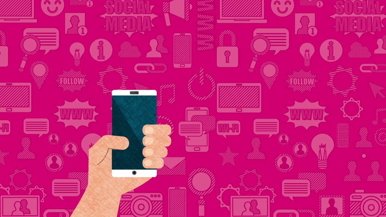 smartphone with social media technology