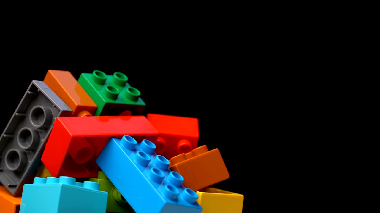 imágenes movimiento constructor de plástico colorido girar textura de fondo