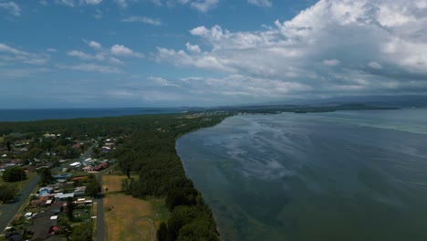 lake illawarra lagoon near wollongong, sydney and pimbee with windang beach in new south wales, australia