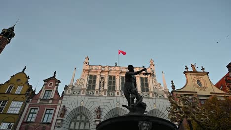 facades of the polish city of gdansk