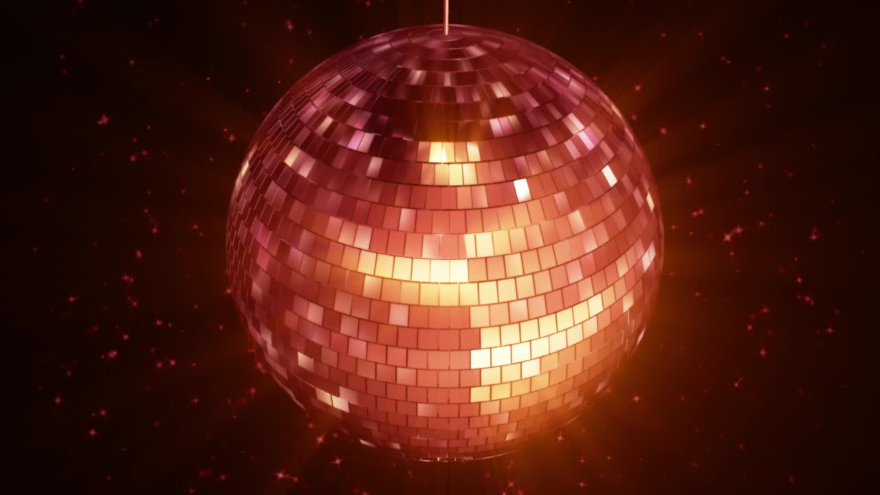 Animazione di sfondo con palla da discoteca.
