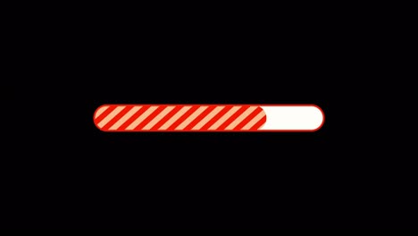 animación de la barra de progreso simple en rojo