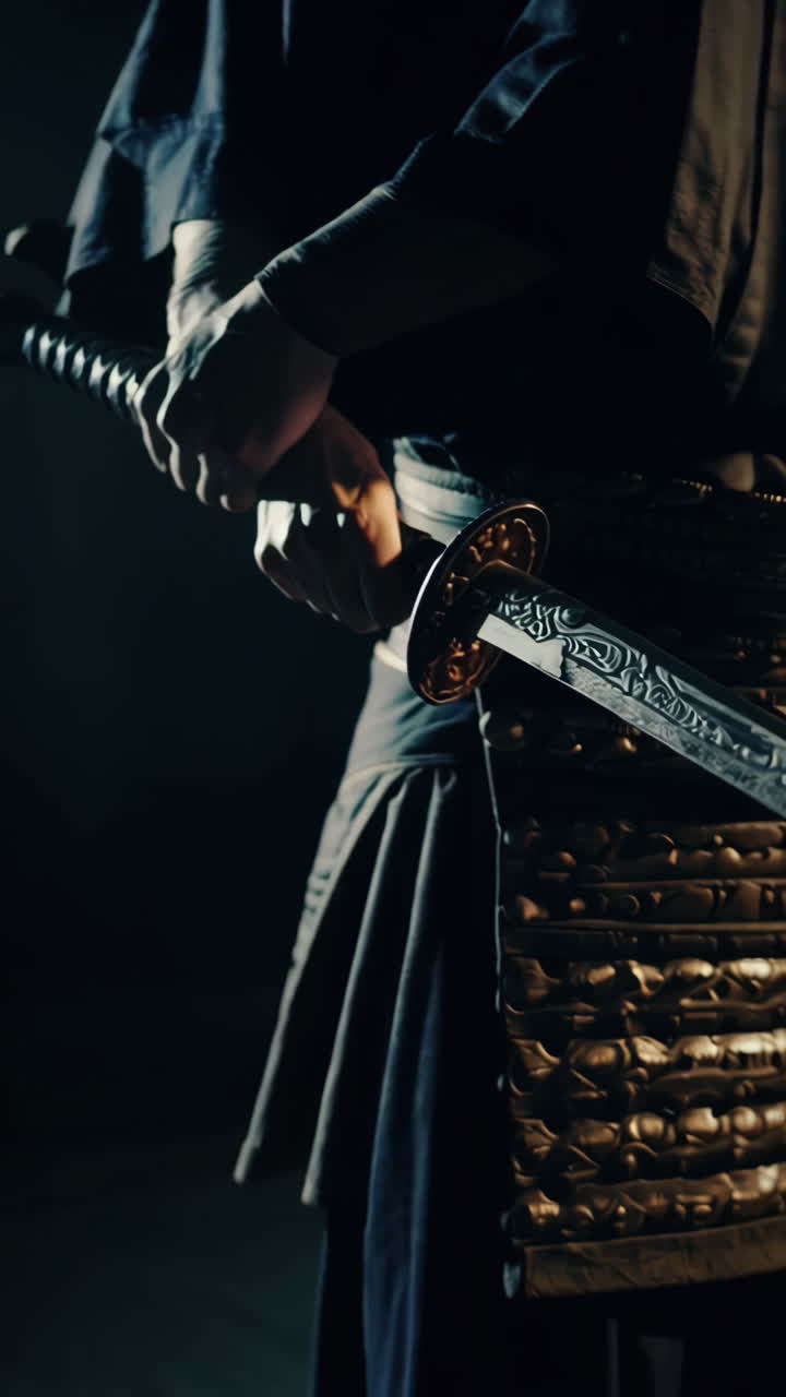 Samurai con una espada