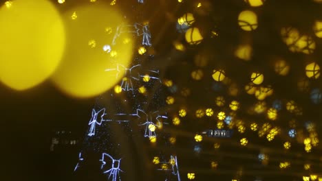 christmas decorations with strong bokeh