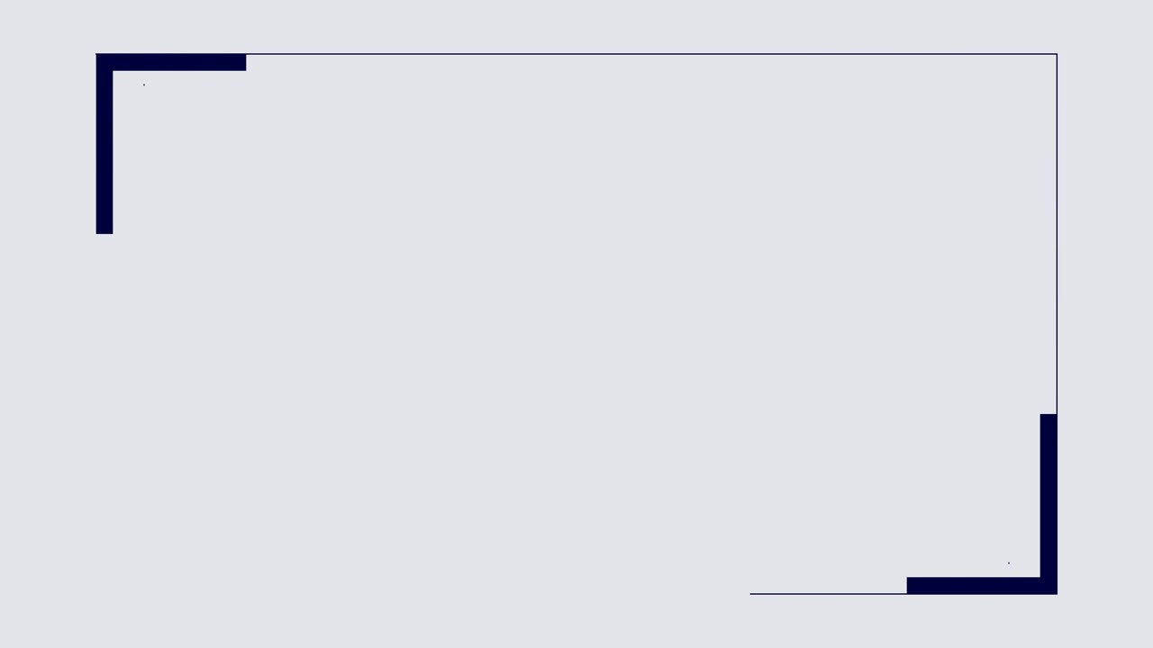 Minimalist Animated Corner Frame Graphic on Light Background