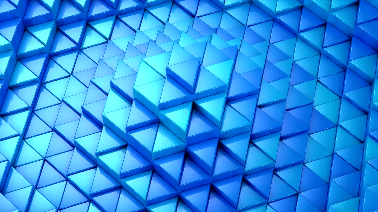 los triángulos formaron una onda