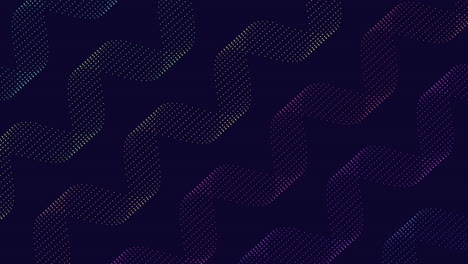 neon rainbow futuristic waves pattern on dark space