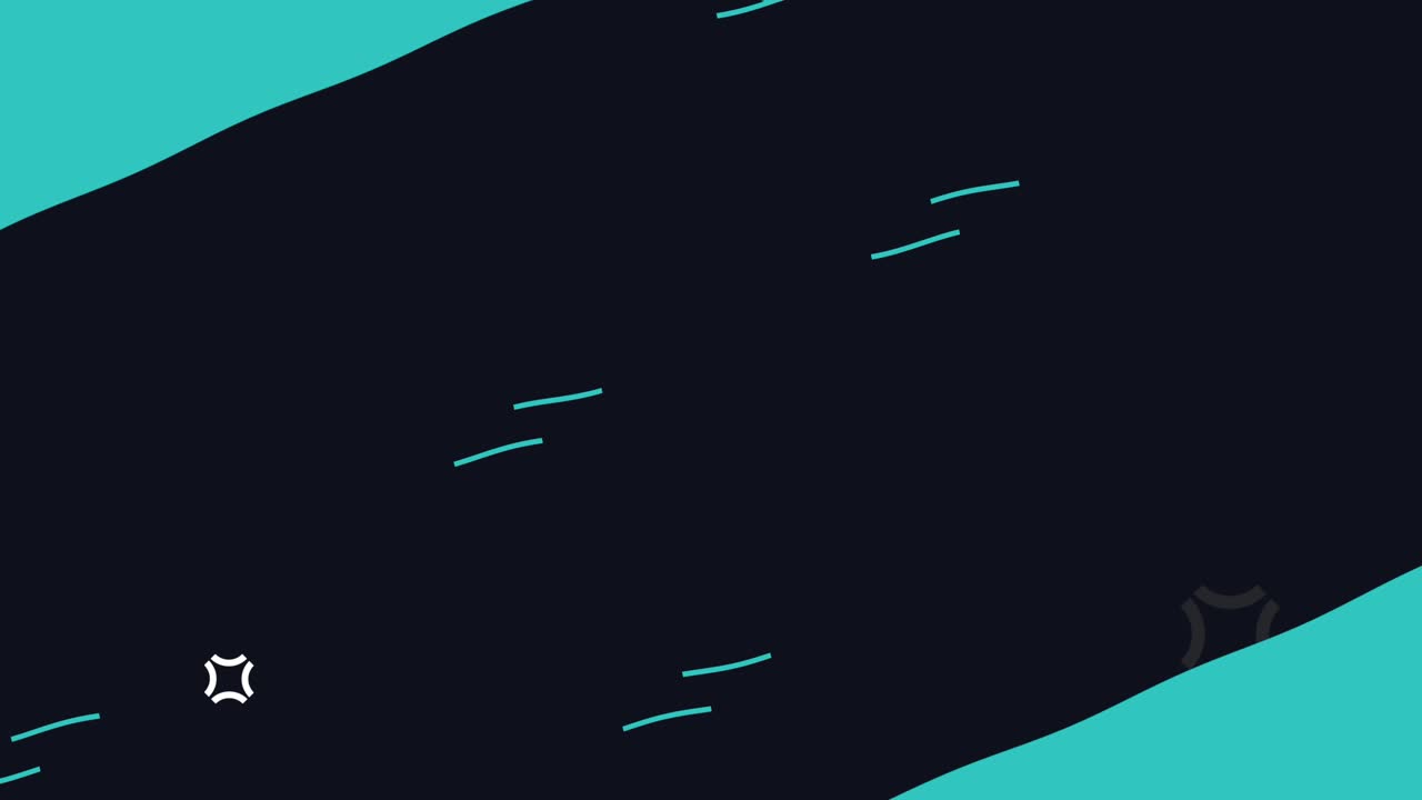 green memphis style background animation