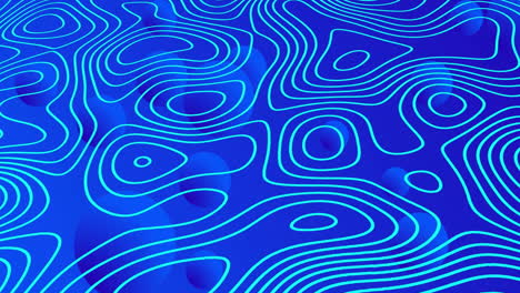 animation von weißen formen, die sich auf blauem hintergrund bewegen
