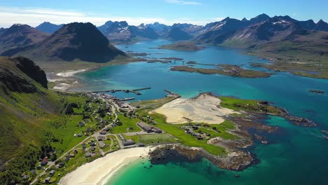 beach lofoten islands is an archipelago in the county of nordland, norway.