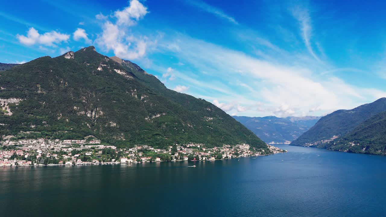 Lake Como, fly towards Laglio and Carate province 2of2