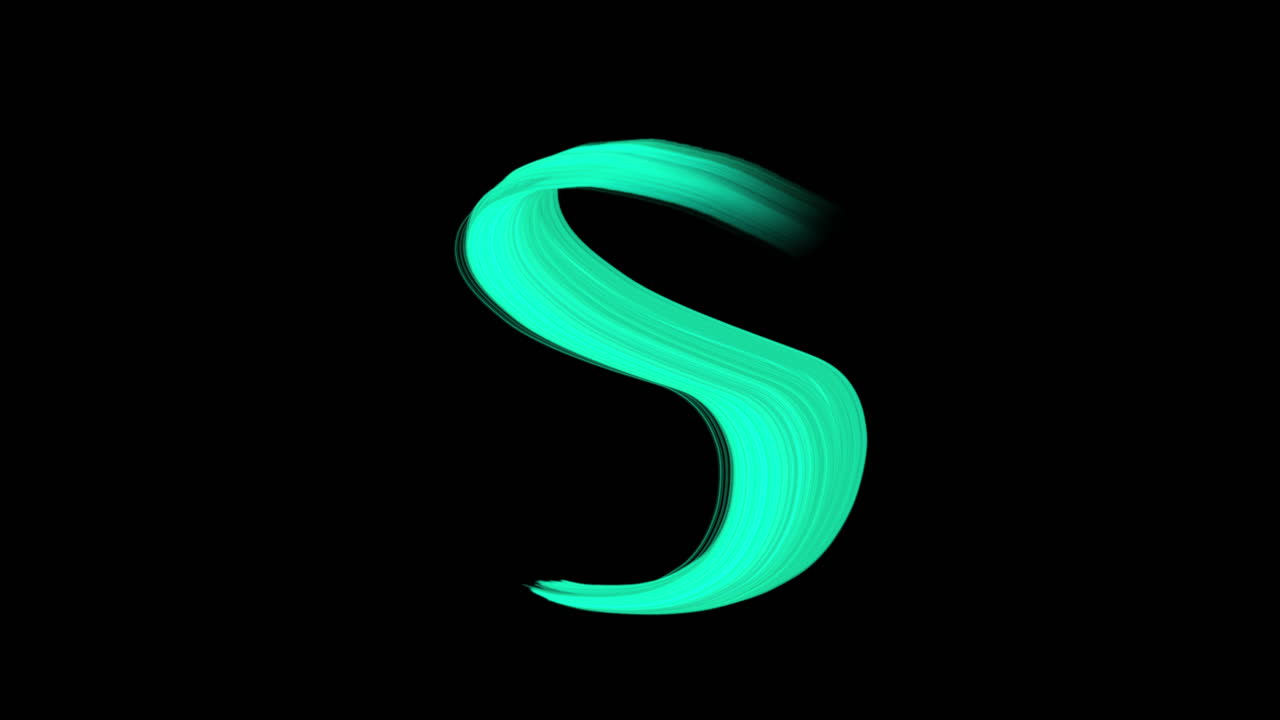 salpicaduras de pinceles verdes sobre degradado negro.