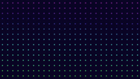 Vibrant grid pattern with colorful dots on black and blue