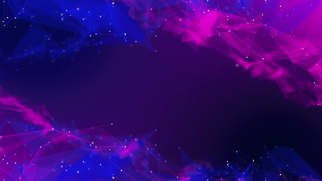 Low poly, plesso astratto geometrico futuristico, forme geometriche blu, concetto di connessione e web
