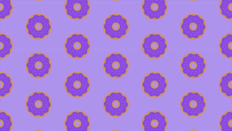 donuts púrpuras realistas imágenes de portada minimalistas capaces de hacer un bucle sin problemas. 4k