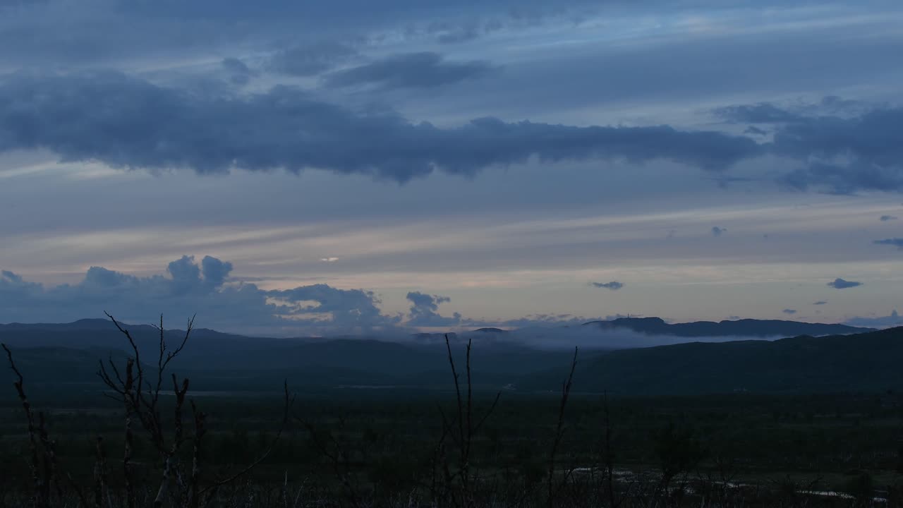노르웨이 라플란드 지역의 타임랩스 영상