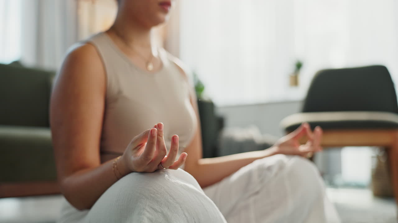 명상 하는 여자