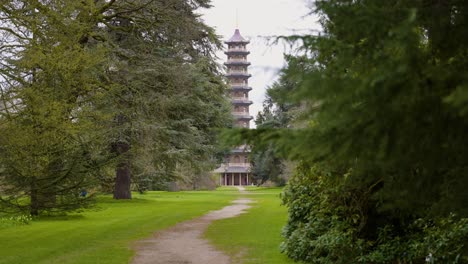 pagoda in a garden setting