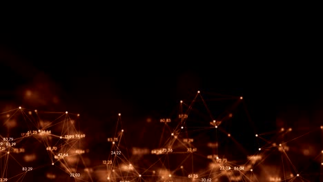 4k network of numbers and points.