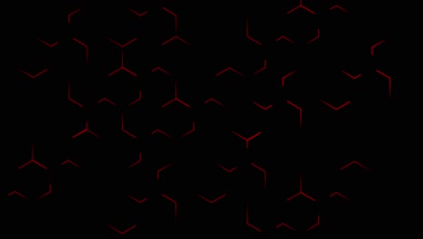 red hexagon animation