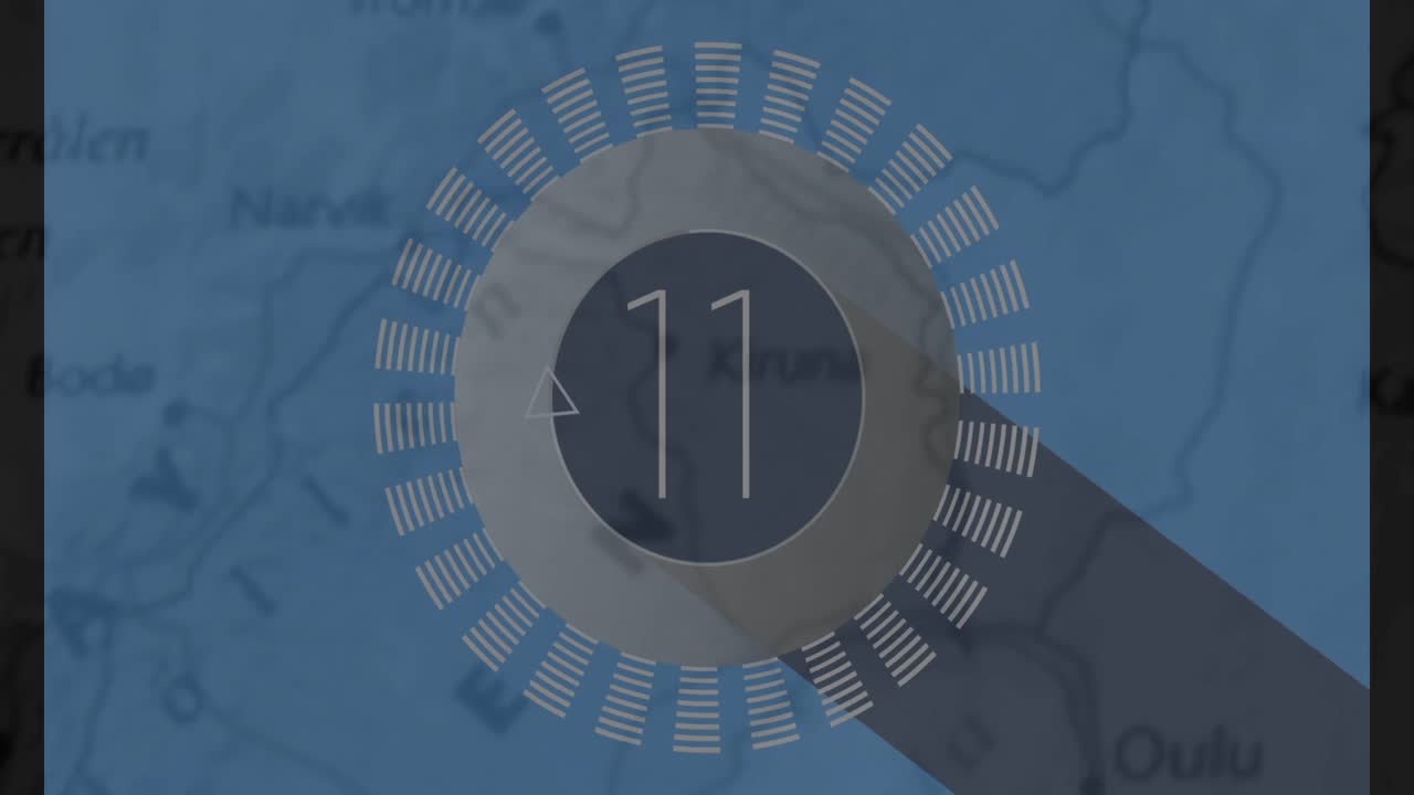 회색 배경에 대한 카운트다운 4k