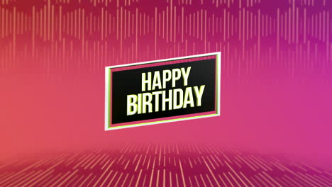 Modern-Happy-Birthday-card-in-pink-and--purple-gradient-with-golden-outline