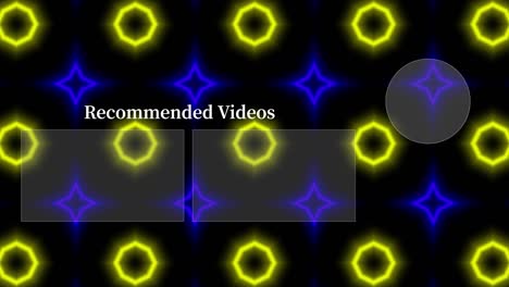 neon sign pattern end card ending screen motion graphics