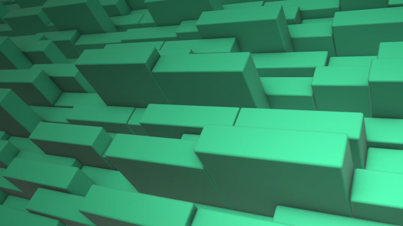 Animated Abstract Background from Moving Cubes