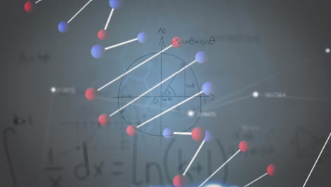 animation of dna strand spinning and scientific data processing