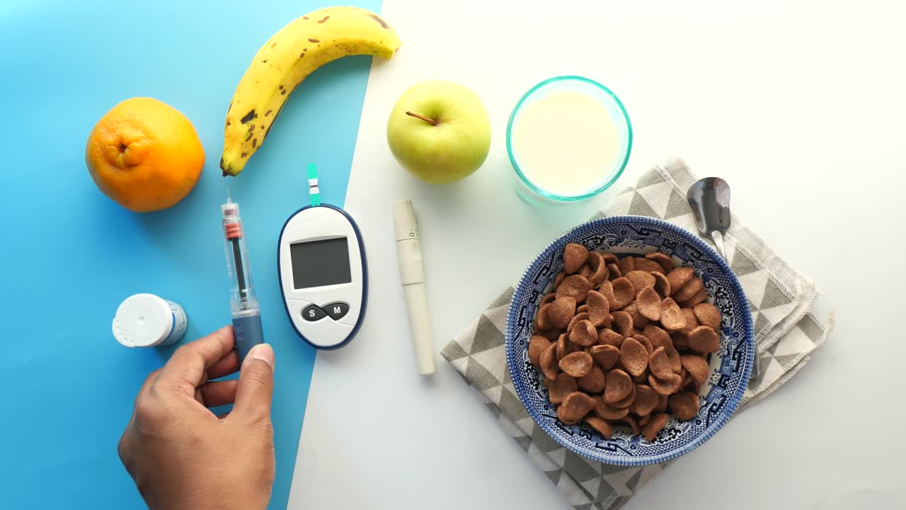 manejo de la diabetes: un desayuno saludable y control de azúcar en la sangre