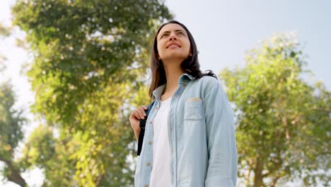 Indian-girl-in-a-park