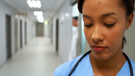 Female-doctor-working-in-a-hospital