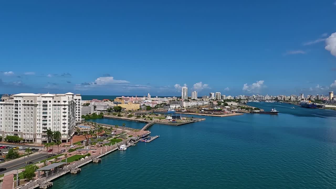 Beautiful capital city of San Juan, Puerto Rico.