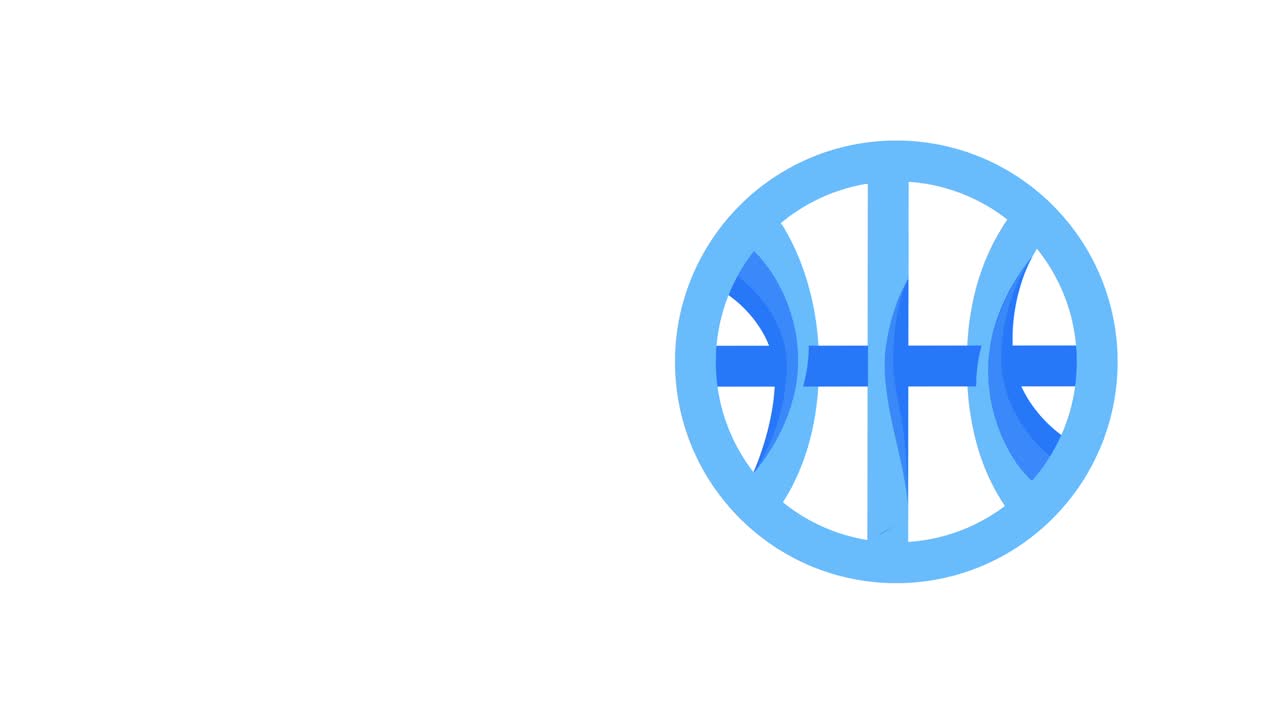 색 배경에 파란색 웹 사이트 아이콘의 4k 비디오