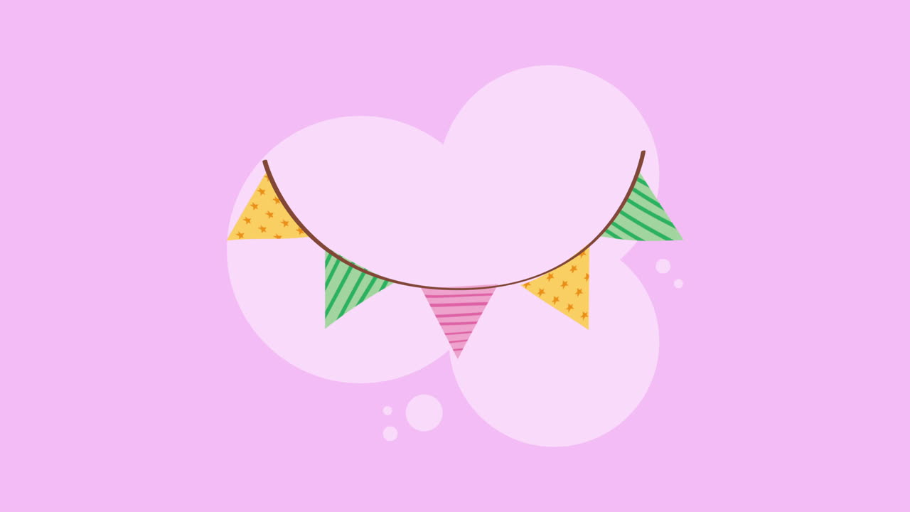 다채로운 삼각형 발 장식