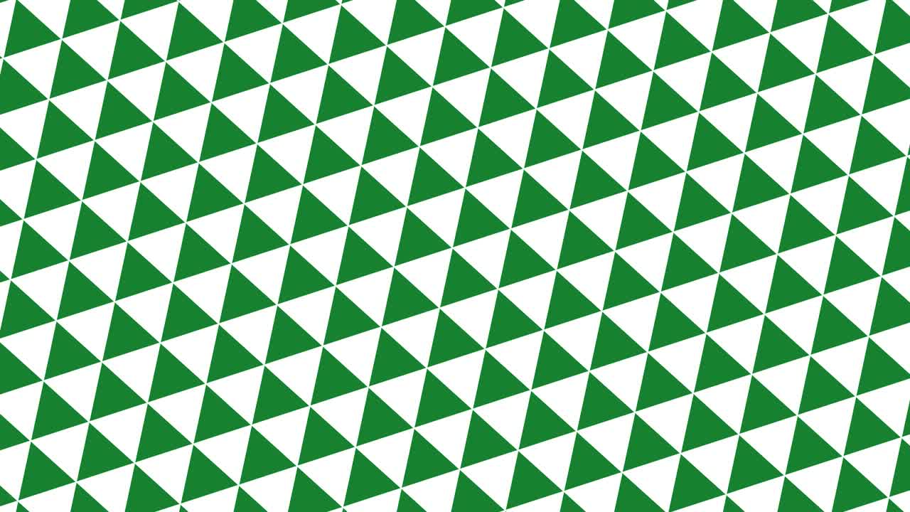 Graphic pattern that changes color as it rotates to the left