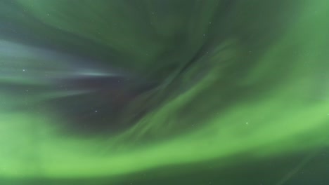 impresionante vista de la aurora boreal en el cielo estrellado nocturno