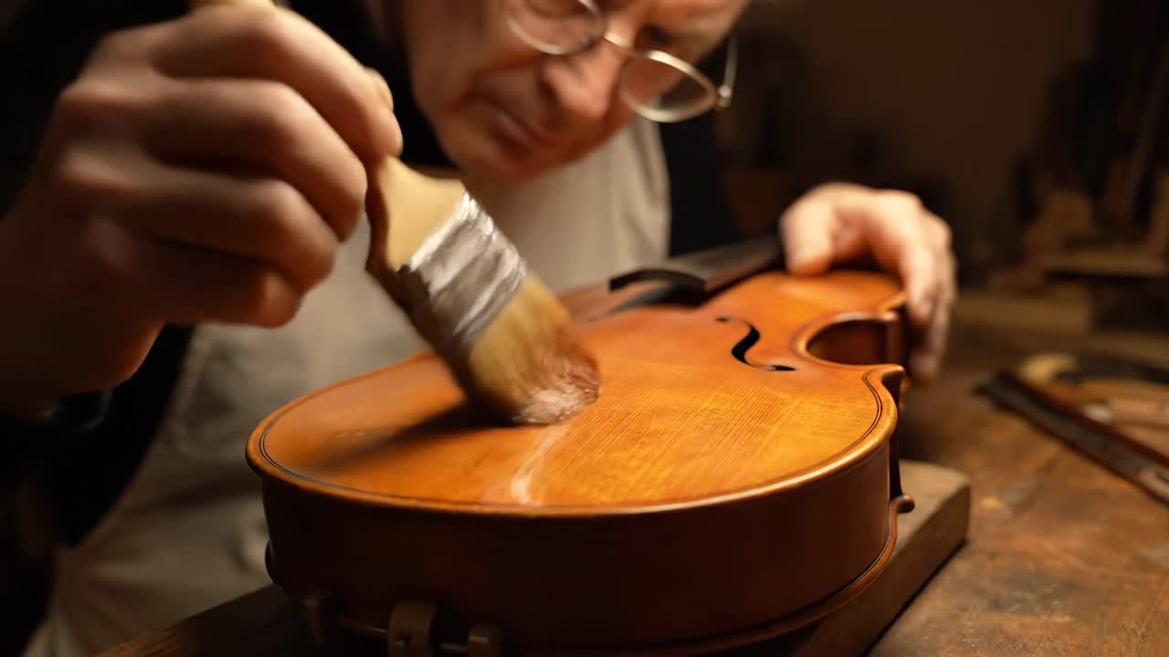 Violin Varnishing Process