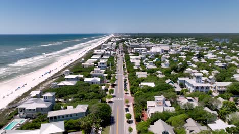 Seaside-Florida-fast-pullout-aerial