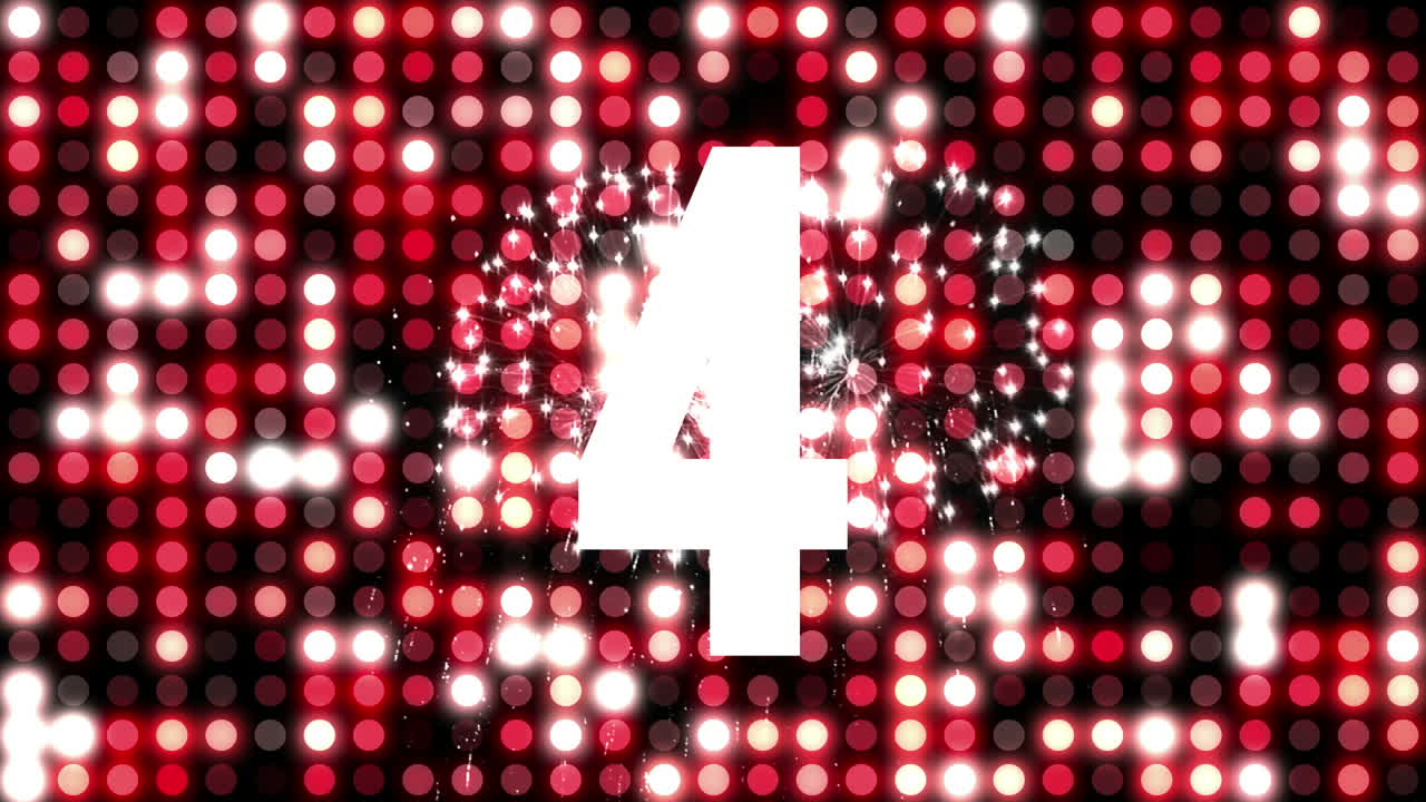 새로운 해를 위해 10에서 1까지 카운트다운