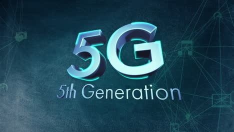 Animation-Von-5G-Text-Der-5.-Generation-Und-Verbindungsnetzwerken-Mit-Symbolen-über-Der-Stadtlandschaft