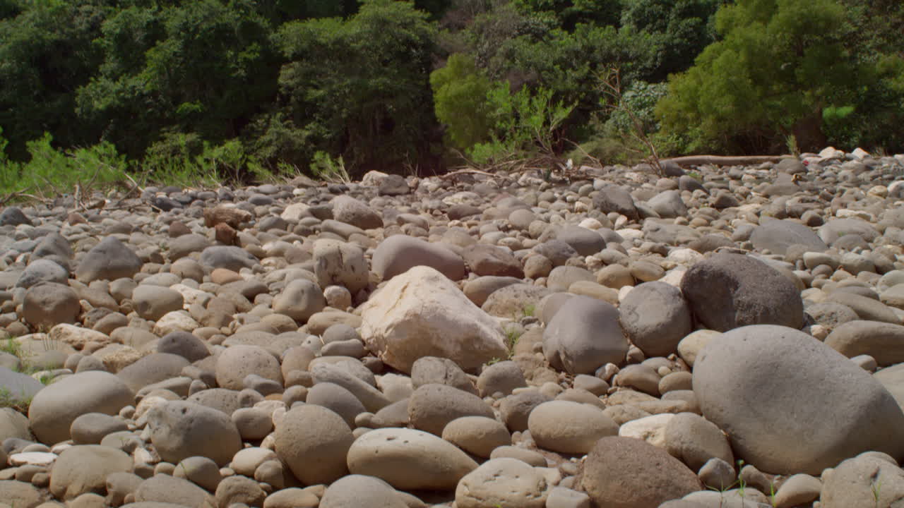 rocas de río cerca de una montaña en una selva de veracruz, méxico