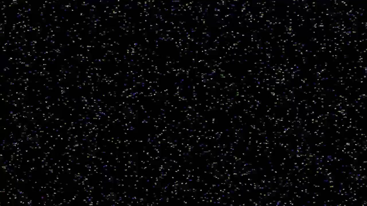 Abstract Digital Noise and Static Interference on Black Background