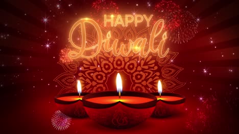 diya lamp with fire lighting for indian festival of lights diwali deepavali dipavali loop background