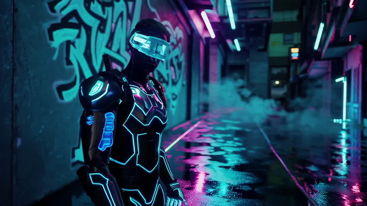 Cyberpunk Vision: Neon Alley VR Experience