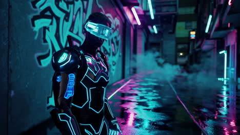 cyberpunk vision: neon alley vr experience