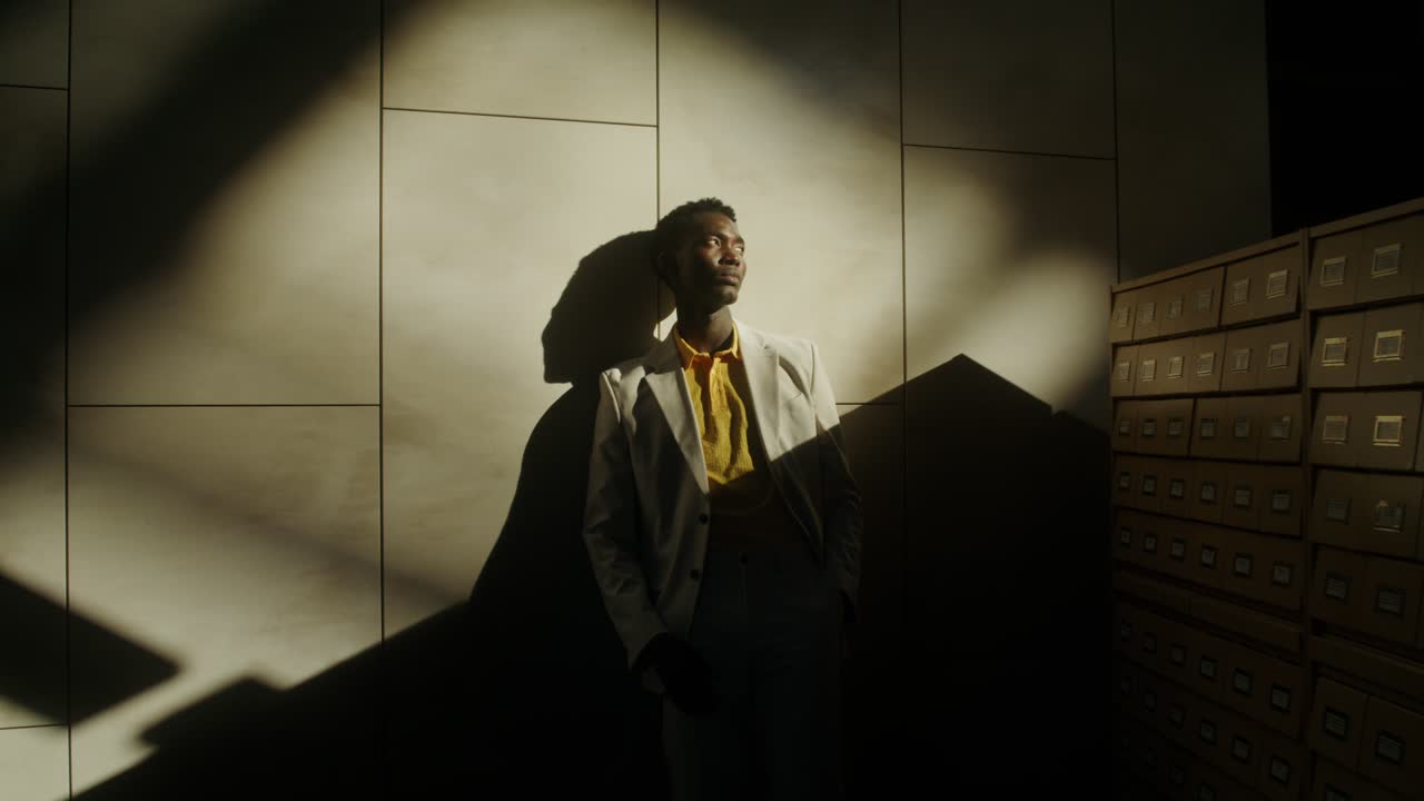 Portrait of a Man in Shadow